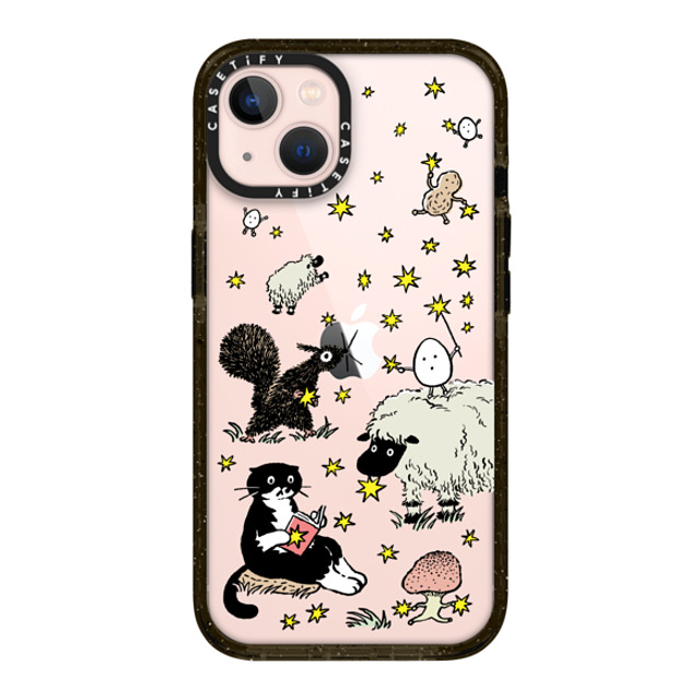 Chocolateye x CASETiFY iPhone 13 ケース ブラック インパクトケース Star mo