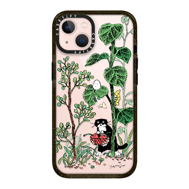 Chocolateye x CASETiFY iPhone 13 ケース ブラック インパクトケース FOREST WALK