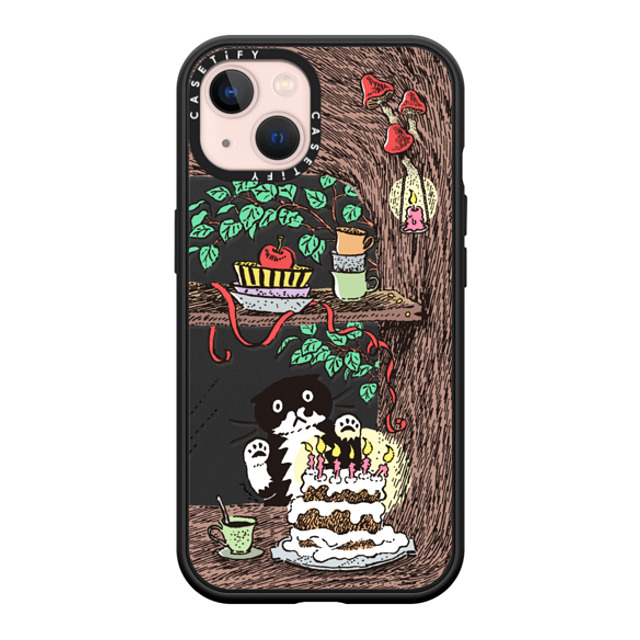 Chocolateye x CASETiFY iPhone 13 ケース マットブラック インパクトケース MagSafe対応 WINDOW MO