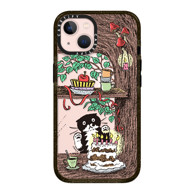 Chocolateye x CASETiFY iPhone 13 ケース ブラック インパクトケース WINDOW MO