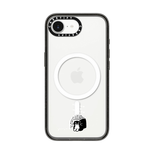Chocolateye x CASETiFY iPhone 16e ケース Cat,Animal ブラック インパクトケース MagSafe対応 small space Back to School Chocolateye x CASETiFY iPhone 16e ケース Cat,Animal ブラック インパクトケース MagSafe対応 small space Back to School