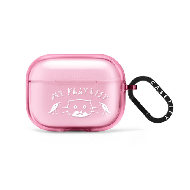 Chocolateye x CASETiFY AirPods Pro 2 Cat,Animal Pink Fizz インパクトケース my playlist Chocolateye x CASETiFY AirPods Pro 2 Cat,Animal Pink Fizz インパクトケース my playlist