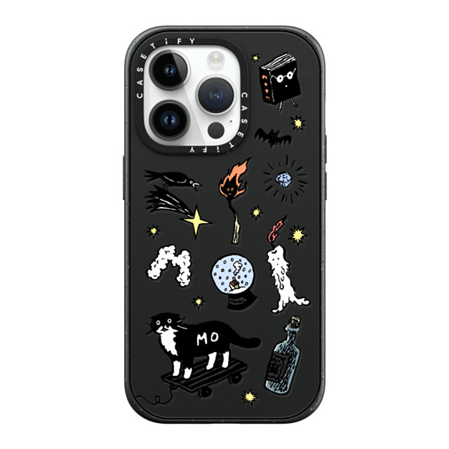 Chocolateye x CASETiFY iPhone 14 Pro ケース マットブラック インパクトケース MagSafe対応 Wizard Mo