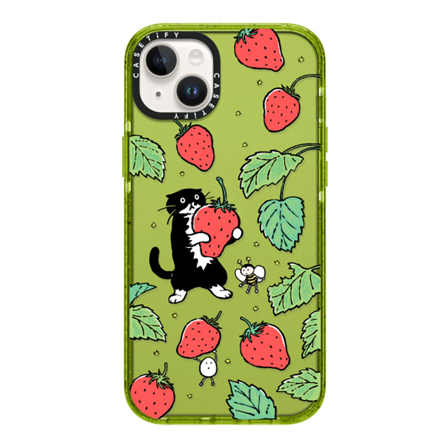 Chocolateye x CASETiFY iPhone 14 Plus ケース Kiwi インパクトケース Strawberry and Mo