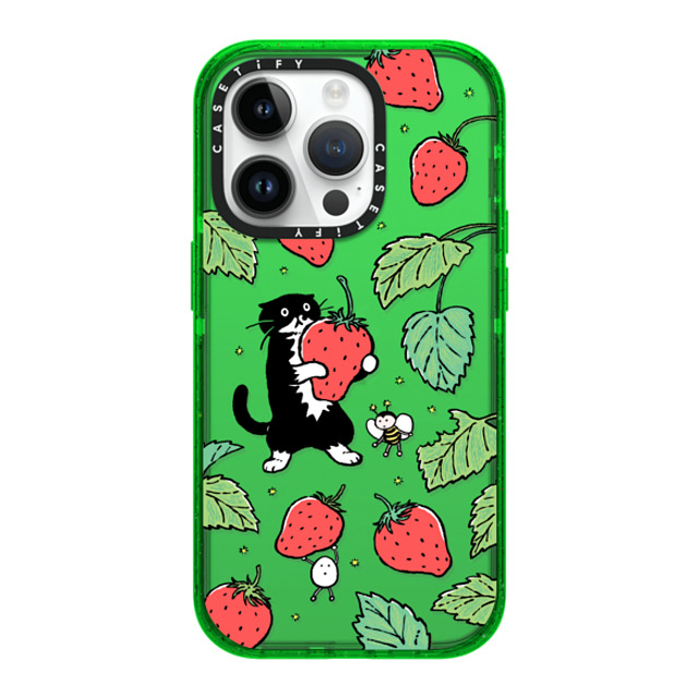 Chocolateye x CASETiFY iPhone 14 Pro Case グリーン Impact Case Strawberry and Mo Chocolateye x CASETiFY iPhone 14 Pro Case グリーン Impact Case Strawberry and Mo