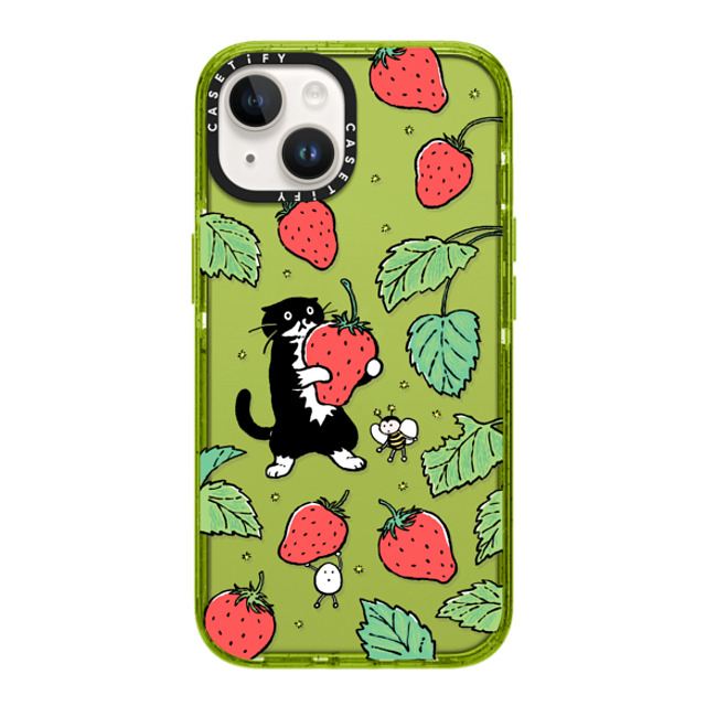 Chocolateye x CASETiFY iPhone 14 ケース Kiwi インパクトケース Strawberry and Mo