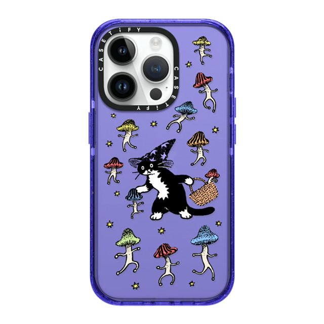 Chocolateye x CASETiFY iPhone 14 Pro Case Peri Purple Impact Case Mushroom and Mo Chocolateye x CASETiFY iPhone 14 Pro Case Peri Purple Impact Case Mushroom and Mo