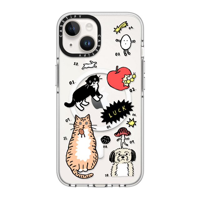 Chocolateye x CASETiFY iPhone 14 Case Clear Clear Case MagSafe Compatible Mo and Friends 02 Chocolateye x CASETiFY iPhone 14 Case Clear Clear Case MagSafe Compatible Mo and Friends 02