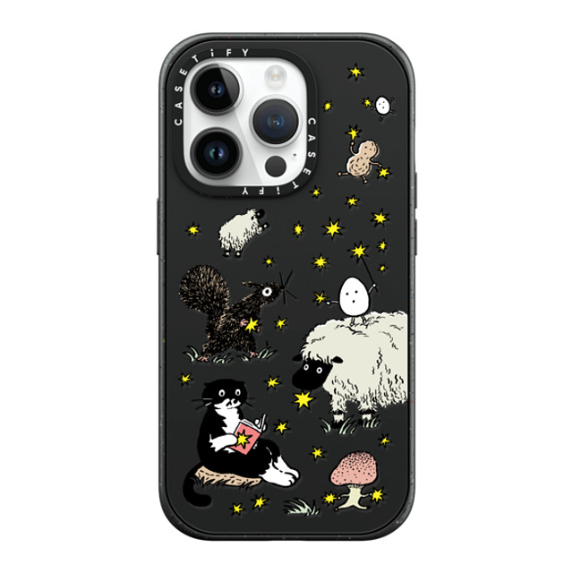 Chocolateye x CASETiFY iPhone 14 Pro ケース マットブラック インパクトケース MagSafe対応 Star mo