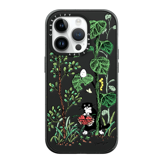 Chocolateye x CASETiFY iPhone 14 Pro ケース マットブラック インパクトケース MagSafe対応 FOREST WALK