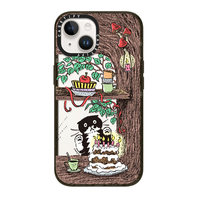 Chocolateye x CASETiFY iPhone 14 ケース ブラック インパクトケース WINDOW MO