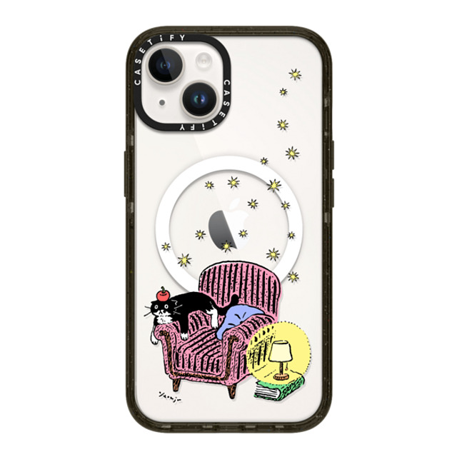 Chocolateye x CASETiFY iPhone 14 ケース ブラック インパクトケース MagSafe対応 mo and armchair