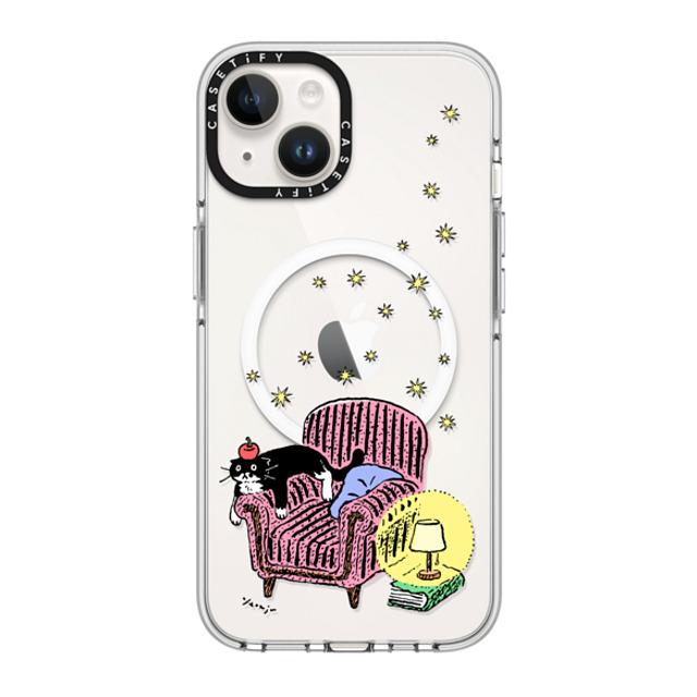 Chocolateye x CASETiFY iPhone 14 Case Clear Clear Case MagSafe Compatible mo and armchair Chocolateye x CASETiFY iPhone 14 Case Clear Clear Case MagSafe Compatible mo and armchair