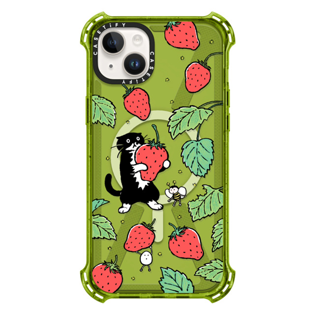 Chocolateye x CASETiFY iPhone 14 Plus ケース Kiwi バウンスケース Strawberry and Mo