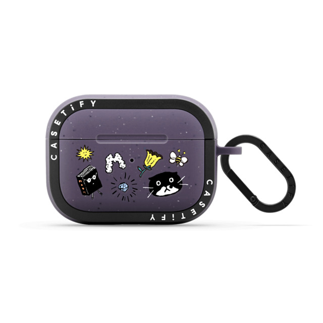 Chocolateye x CASETiFY AirPods Pro 2 Sticker,Cat Matte Deep Purple バウンス ケース Mo and small friends Halloween Chocolateye x CASETiFY AirPods Pro 2 Sticker,Cat Matte Deep Purple バウンス ケース Mo and small friends Halloween