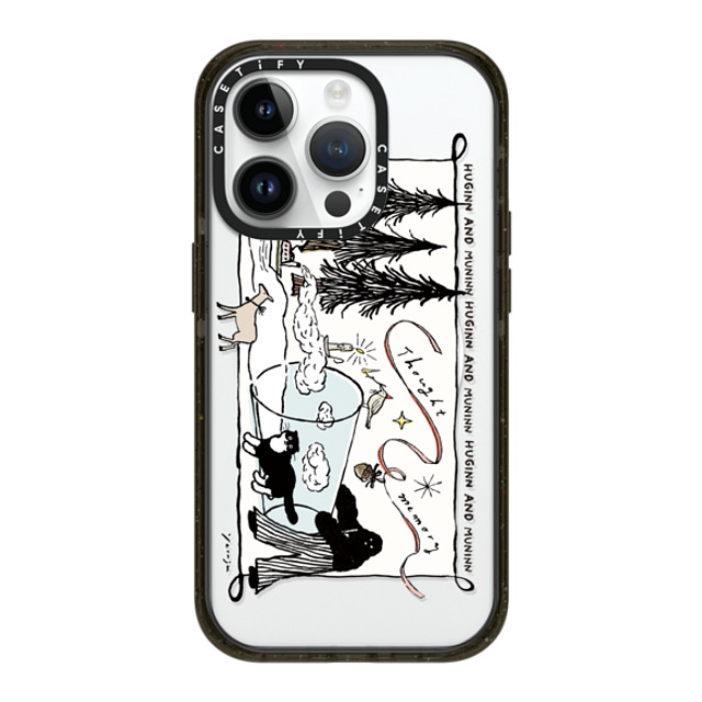 Chocolateye x CASETiFY iPhone 14 Pro ケース ブラック インパクトケース MagSafe対応 modaeri's strange day