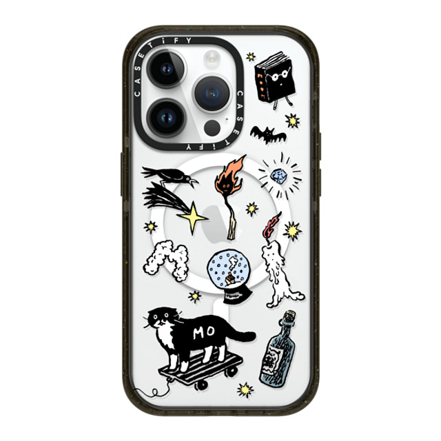 Chocolateye x CASETiFY iPhone 14 Pro ケース ブラック インパクトケース MagSafe対応 Wizard Mo