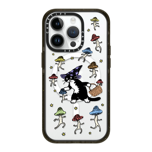 Chocolateye x CASETiFY iPhone 14 Pro ケース ブラック インパクトケース MagSafe対応 Mushroom and Mo