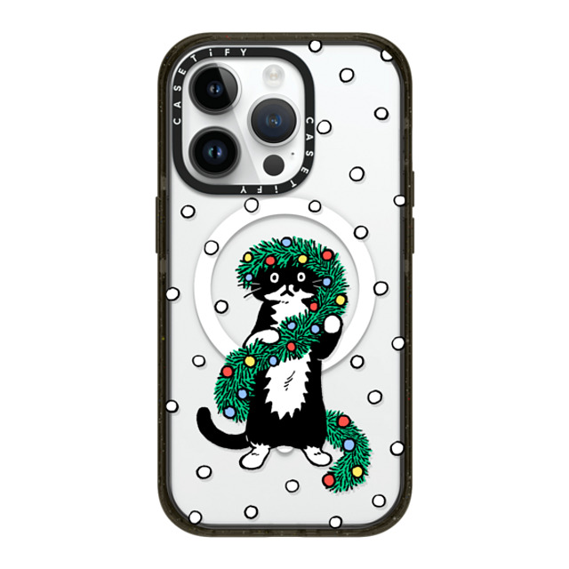 Chocolateye x CASETiFY iPhone 14 Pro ケース ブラック インパクトケース MagSafe対応 merry mo