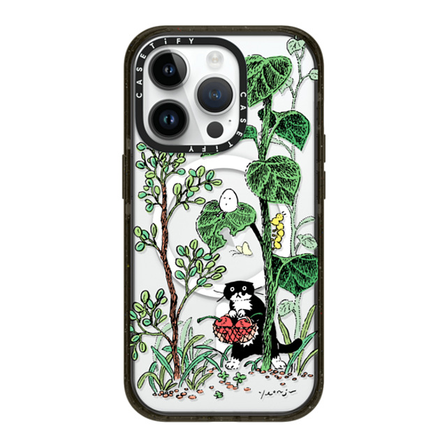 Chocolateye x CASETiFY iPhone 14 Pro ケース ブラック インパクトケース MagSafe対応 FOREST WALK