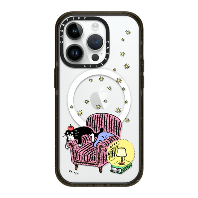 Chocolateye x CASETiFY iPhone 14 Pro ケース ブラック インパクトケース MagSafe対応 mo and armchair