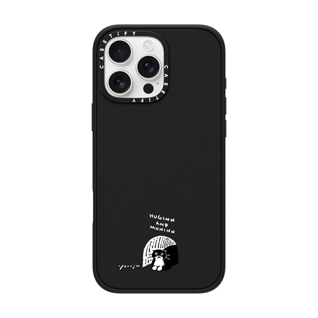 Chocolateye x CASETiFY iPhone 16 Pro Max ケース Cat,Animal マットブラック インパクトケース MagSafe対応 small space Back to School Chocolateye x CASETiFY iPhone 16 Pro Max ケース Cat,Animal マットブラック インパクトケース MagSafe対応 small space Back to School