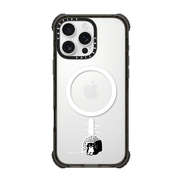 Chocolateye x CASETiFY iPhone 16 Pro Max ケース Cat,Animal ブラック ウルトラ インパクトケース MagSafe 対応 small space Father's Day Chocolateye x CASETiFY iPhone 16 Pro Max ケース Cat,Animal ブラック ウルトラ インパクトケース MagSafe 対応 small space Father's Day