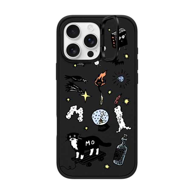 Chocolateye x CASETiFY iPhone 16 Pro Max ケース マットブラック インパクトリングスタンドケース MagSafe対応 Wizard Mo