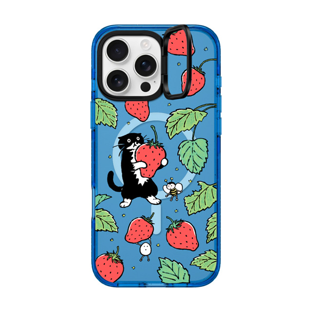 Chocolateye x CASETiFY iPhone 16 Pro Max Case スカイブルー インパクトリングスタンドケース MagSafe対応 Strawberry and Mo Chocolateye x CASETiFY iPhone 16 Pro Max Case スカイブルー インパクトリングスタンドケース MagSafe対応 Strawberry and Mo