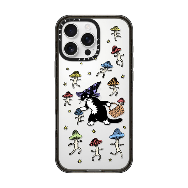 Chocolateye x CASETiFY iPhone 16 Pro Max ケース ブラック インパクトケース Mushroom and Mo