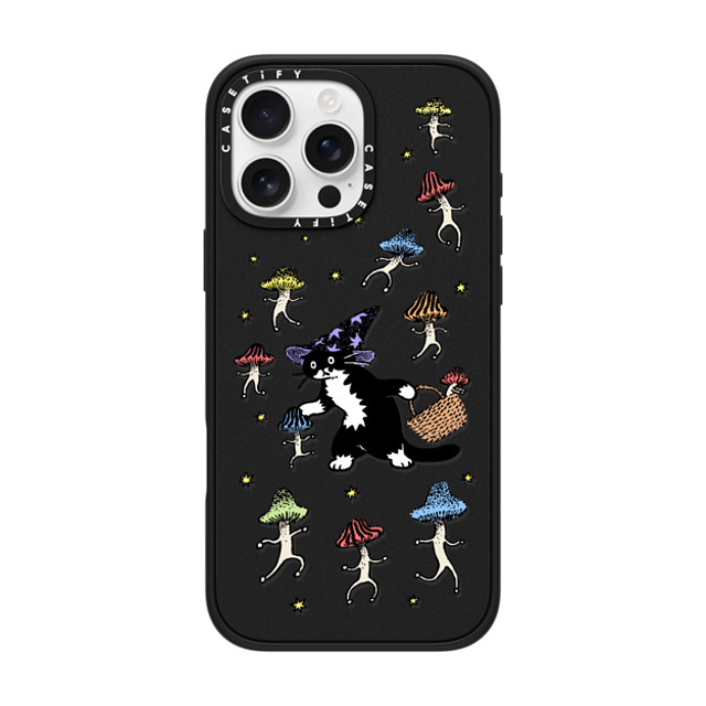 Chocolateye x CASETiFY iPhone 16 Pro Max ケース マットブラック インパクトケース Mushroom and Mo