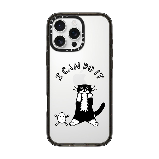 Chocolateye x CASETiFY iPhone 16 Pro Max Case Cat,Animal Black インパクトケース I CAN DO IT Mother's Day Chocolateye x CASETiFY iPhone 16 Pro Max Case Cat,Animal Black インパクトケース I CAN DO IT Mother's Day