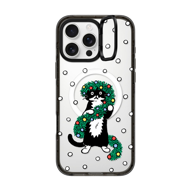 Chocolateye x CASETiFY iPhone 16 Pro Max ケース ブラック インパクトリングスタンドケース MagSafe対応 merry mo