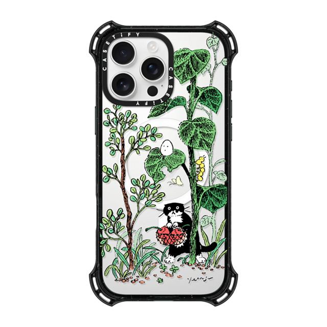 Chocolateye x CASETiFY iPhone 16 Pro Max ケース ブラック バウンスケース FOREST WALK