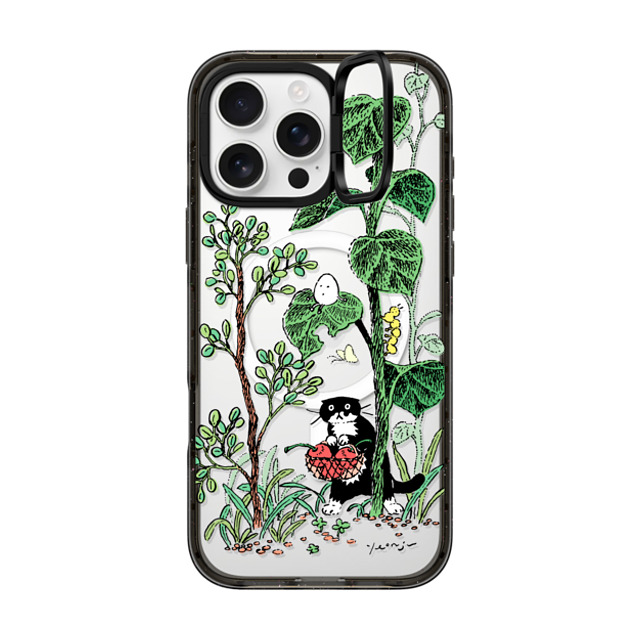 Chocolateye x CASETiFY iPhone 16 Pro Max ケース ブラック インパクトリングスタンドケース MagSafe対応 FOREST WALK