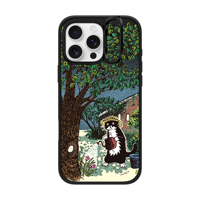 Chocolateye x CASETiFY iPhone 16 Pro Max ケース マットブラック インパクトリングスタンドケース MagSafe対応 EARLY SUMMER