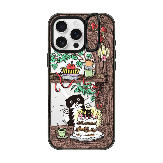 Chocolateye x CASETiFY iPhone 16 Pro Max ケース ブラック インパクトリングスタンドケース MagSafe対応 WINDOW MO