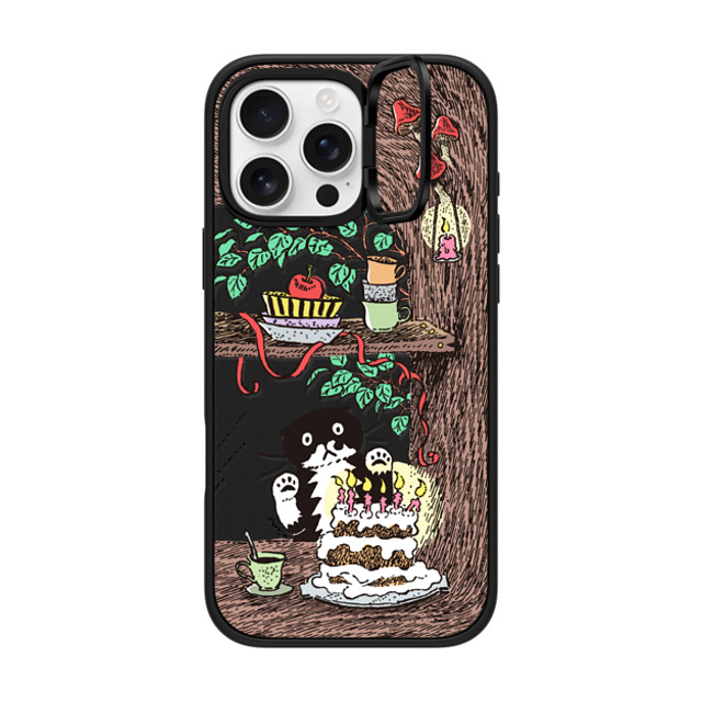 Chocolateye x CASETiFY iPhone 16 Pro Max ケース マットブラック インパクトリングスタンドケース MagSafe対応 WINDOW MO