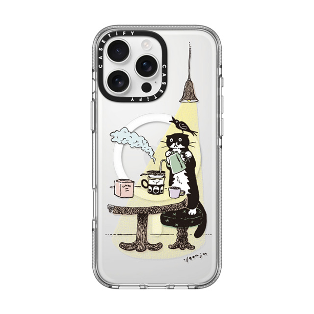 Chocolateye x CASETiFY iPhone 16 Pro Max ケース クリア クリア ケース MagSafe対応 COFFEE MO