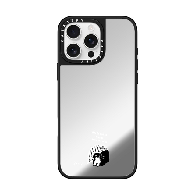 Chocolateye x CASETiFY iPhone 16 Pro Max ケース Cat,Animal Silver on Black ミラーケース MagSafe対応 small space Father's Day Chocolateye x CASETiFY iPhone 16 Pro Max ケース Cat,Animal Silver on Black ミラーケース MagSafe対応 small space Father's Day