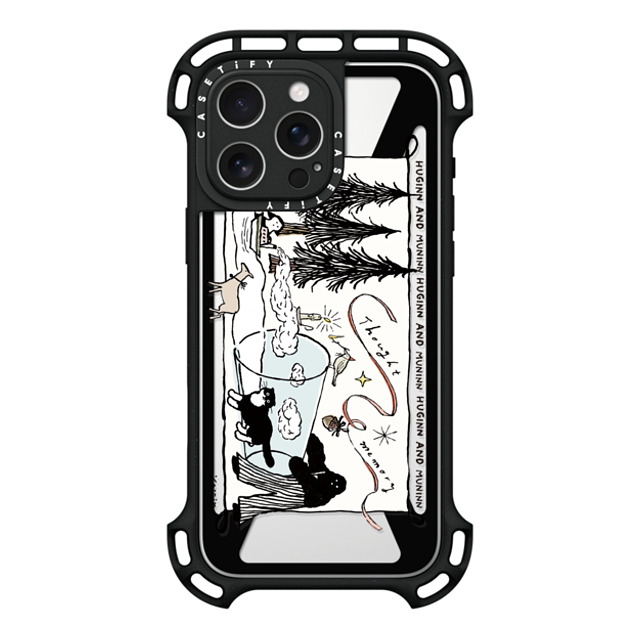 Chocolateye x CASETiFY iPhone 16 Pro Max ケース ブラック ウルトラ バウンスケース MagSafe対応 modaeri's strange day