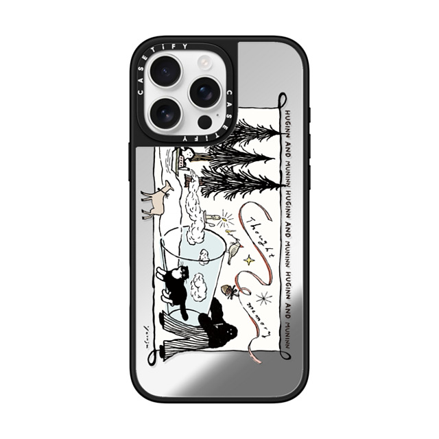Chocolateye x CASETiFY iPhone 16 Pro Max Case Cat,Animal Silver on Black Mirror Case MagSafe Compatible modaeri's strange day Back to School Chocolateye x CASETiFY iPhone 16 Pro Max Case Cat,Animal Silver on Black Mirror Case MagSafe Compatible modaeri's strange day Back to School