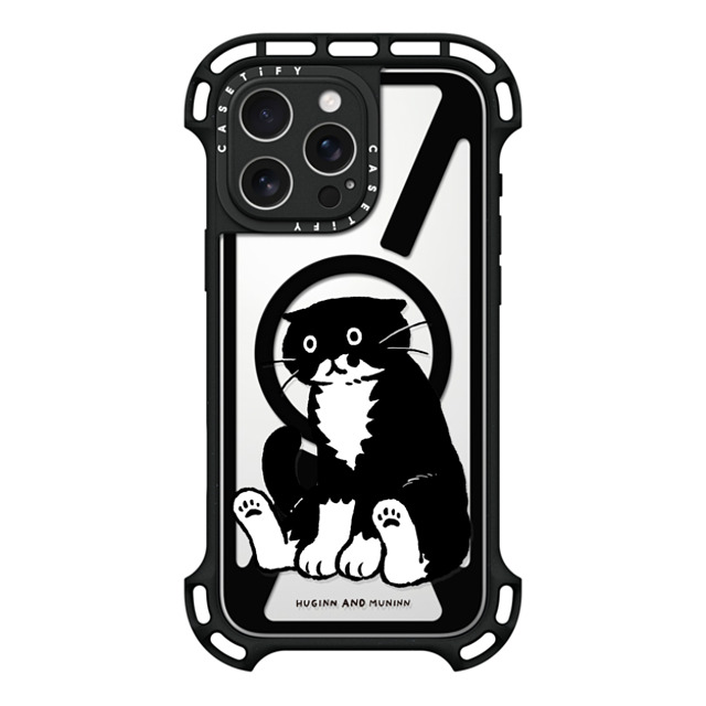 Chocolateye x CASETiFY iPhone 16 Pro Max ケース ブラック ウルトラ バウンスケース MagSafe対応 Sitting Mo