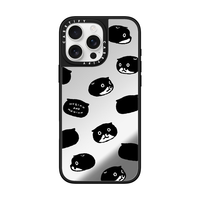 Chocolateye x CASETiFY iPhone 16 Pro Max Case Sticker,Cat Silver on Black ミラーケース MagSafe対応 Mo face Mother's Day Chocolateye x CASETiFY iPhone 16 Pro Max Case Sticker,Cat Silver on Black ミラーケース MagSafe対応 Mo face Mother's Day