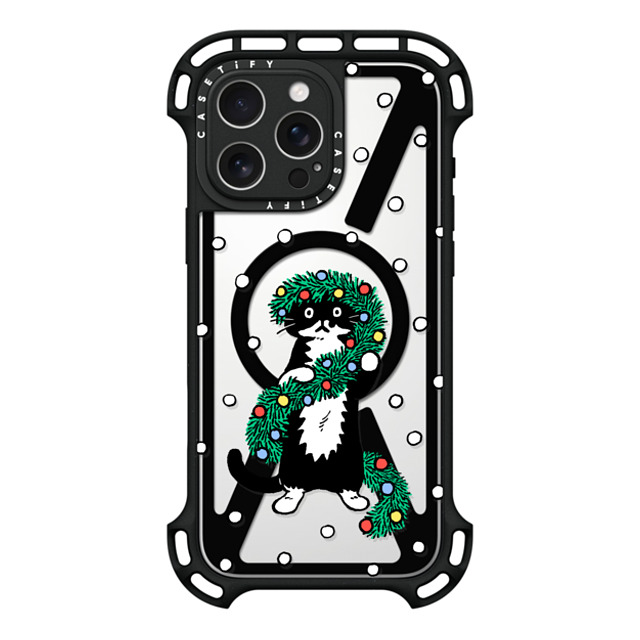 Chocolateye x CASETiFY iPhone 16 Pro Max ケース ブラック ウルトラ バウンスケース MagSafe対応 merry mo