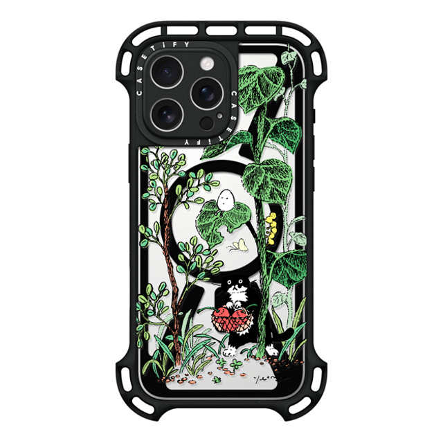 Chocolateye x CASETiFY iPhone 16 Pro Max ケース ブラック ウルトラ バウンスケース MagSafe対応 FOREST WALK