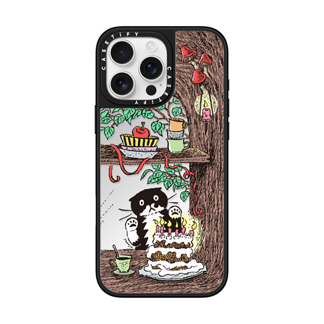 Chocolateye x CASETiFY iPhone 16 Pro Max ケース Silver on Black ミラーケース MagSafe対応 WINDOW MO