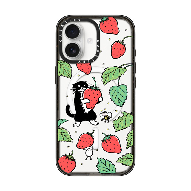 Chocolateye x CASETiFY iPhone 17 ケース Sticker,Cat ブラック インパクトケース MagSafe対応 Strawberry and Mo Halloween Chocolateye x CASETiFY iPhone 17 ケース Sticker,Cat ブラック インパクトケース MagSafe対応 Strawberry and Mo Halloween