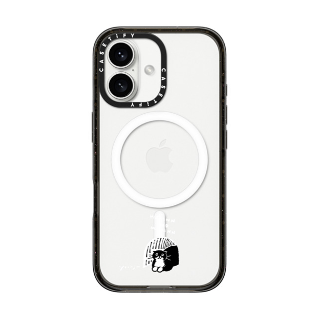 Chocolateye x CASETiFY iPhone 16 Case Cat,Animal Black Impact Case MagSafe Compatible small space Father's Day Chocolateye x CASETiFY iPhone 16 Case Cat,Animal Black Impact Case MagSafe Compatible small space Father's Day