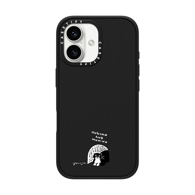 Chocolateye x CASETiFY iPhone 16 ケース Cat,Animal マットブラック インパクトケース MagSafe対応 small space Father's Day Chocolateye x CASETiFY iPhone 16 ケース Cat,Animal マットブラック インパクトケース MagSafe対応 small space Father's Day